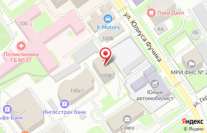 Строительная компания Жилстрой-НН в Автозаводском районе на карте