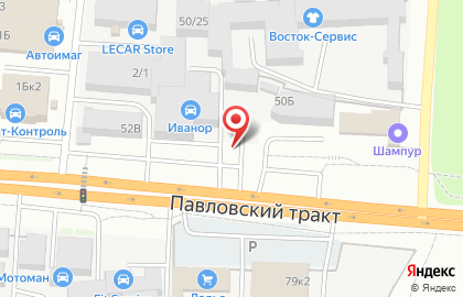 Киоск быстрого питания в Железнодорожном районе на карте