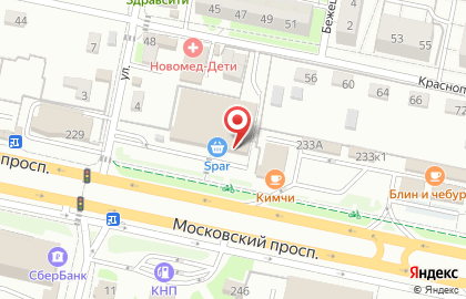 Магазин текстиля Ивановский текстиль на Московском проспекте на карте