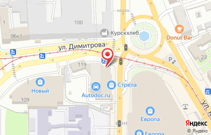 Банкомат Балтийский Банк, Курский филиал на улице Радищева на карте