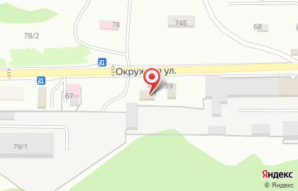 Магазин Мясной на Окружной улице на карте