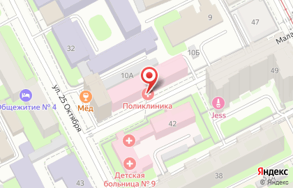 Аптека Пермфармация на Малой Ямской улице на карте