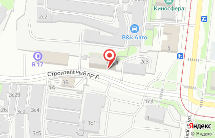 Страховая компания Согаз-мед в Строительном проезде на карте