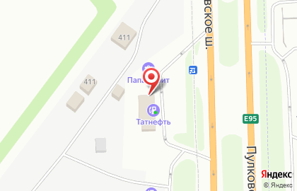 Circle К на Пулковском шоссе, 53 к 2 на карте