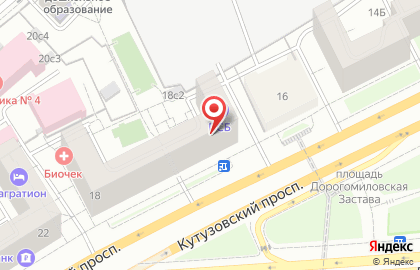 Апартаменты на Кутузовском пр-те на карте
