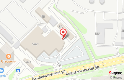 ЗАО Труд на Академической улице на карте