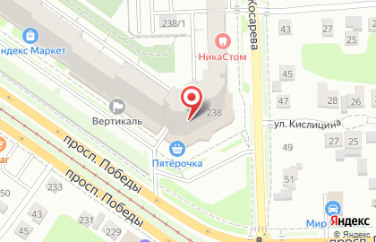 Торговая компания Торговый Терминал Урал на проспекте Победы на карте