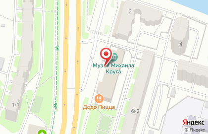 Пиццерия Domino`s Pizza на проспекте Чайковского на карте