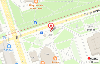Кафе быстрого питания Doner City на Петропавловской улице на карте