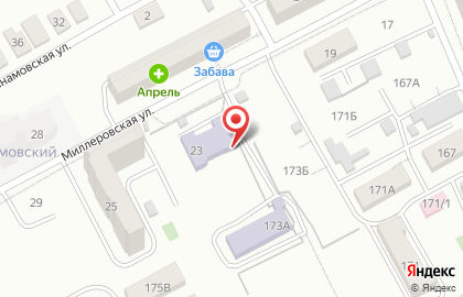 Детский сад №170 комбинированного вида в Заводском районе на карте