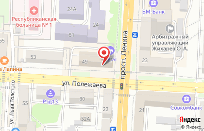 Пекарня Хлеббери на улице Полежаева на карте