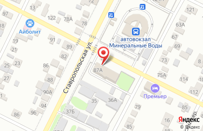 Военный комиссариат по г. Минеральные Воды, Железноводск и Минераловодского района Ставропольского края на карте