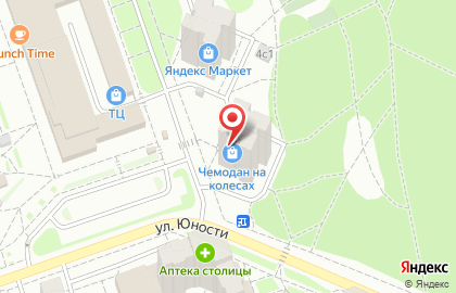 Мобильный сервис на площади Юности на карте