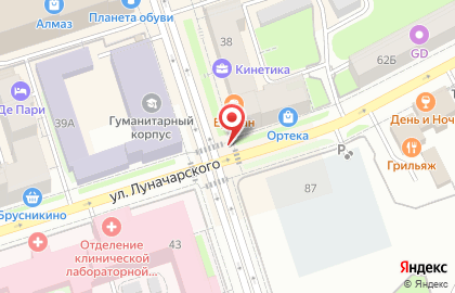Киоск по продаже кондитерских изделий на улице Куйбышева на карте