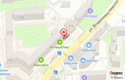 Магазин отделочных материалов и сантехники Ванюша на улице Владимира Невского на карте