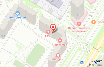 Центр диагностики CMD на Юбилейной улице в Мытищах на карте