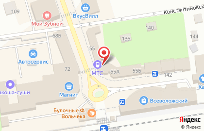 Салон продаж МТС на Всеволожском проспекте на карте