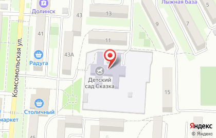 Детский сад Сказка на Октябрьской улице на карте