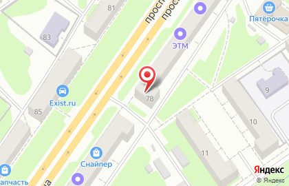 Банкомат Волго-Вятский банк Сбербанка России на проспекте Ленина, 78 на карте