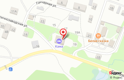 Гостиница Кама, гостиница в Воткинске на карте