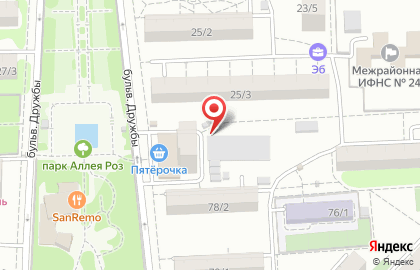 Теремок на 2-ой Краснодарской улице на карте