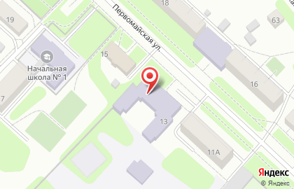 Детский сад Юбилейный на Первомайской улице на карте