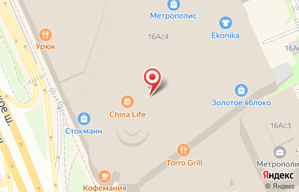 Ресторан быстрого питания KFC в ТЦ Метрополис на Ленинградском шоссе на карте