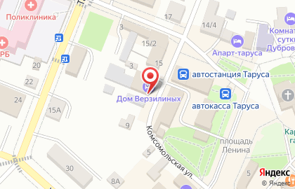 Гостиница Дом Верзилиных на карте