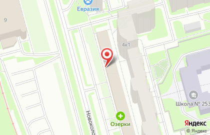 Зоомагазин Коту под Хвост на Новоколомяжском проспекте на карте