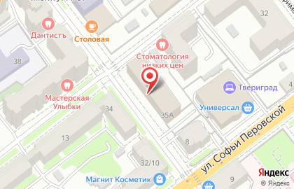 Центр строительных решений на улице Дмитрия Донского на карте