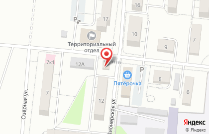 Продуктовый магазин Фаворит на Пионерской улице на карте