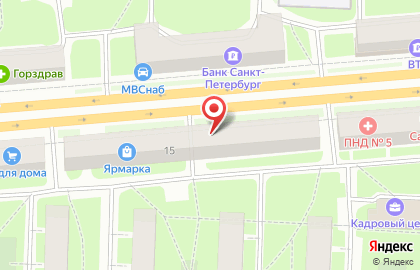 Магазин-мастерская б/у техники В Питере быт в Красногвардейском районе на карте