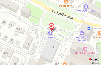 СТО Лукойл в Ленинградском районе на карте