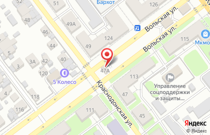 Шиномонтажная мастерская на Краснодонской улице на карте