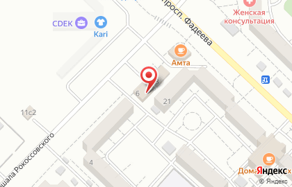 Бар АлкоHouse на улице Маршала Рокоссовского на карте