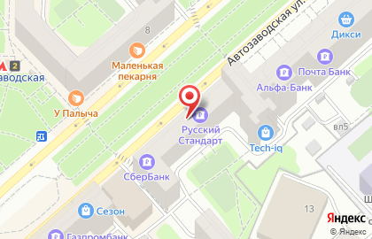 Банк Россельхозбанк на ​Автозаводской на карте