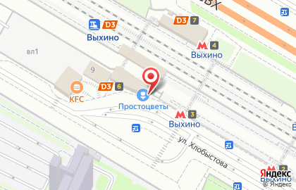 Магазин фастфудной продукции на улице Хлобыстова на карте