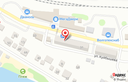 Магазин автозапчастей Клаксон на улице Тургенева на карте