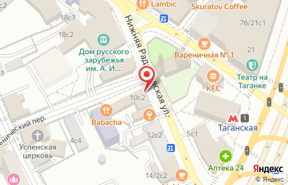 Аптека Неофарм на Нижней Радищевской улице на карте