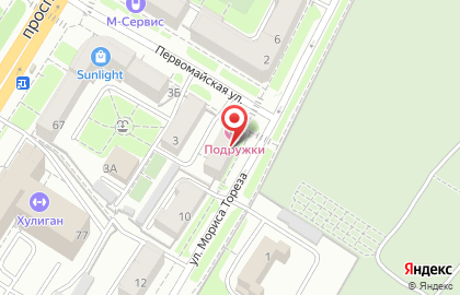 Клиника лазерной эпиляции и косметологии Подружки на Первомайской улице на карте
