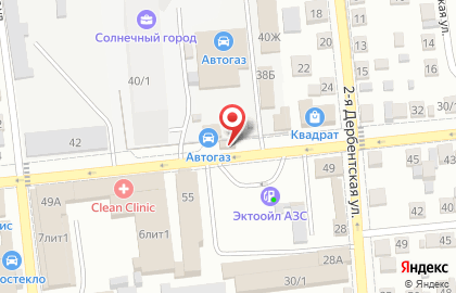 Продовольственный магазин в Астрахани на карте