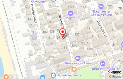 Kebab House на улице Просвещения на карте