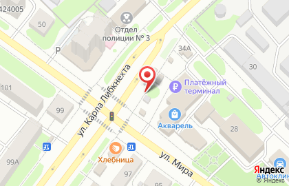 Продуктовый магазин Гламур на карте
