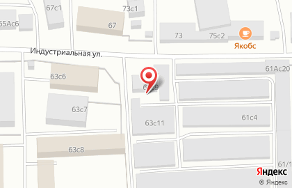 СТО на Индустриальной улице на карте