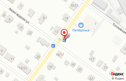 Киоск по продаже фруктов и овощей на улице Авангардная на карте