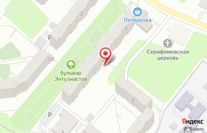 Детская городская больница Поликлиническое отделение №8 на бульваре Энтузиастов на карте