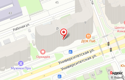 Магазин Красное & Белое на Университетской улице на карте