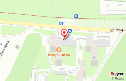 Парикмахерская ДиВа на улице Маршала Ерёменко на карте