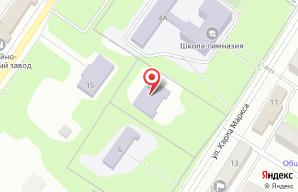 Детский сад №11 на улице Карла Маркса на карте