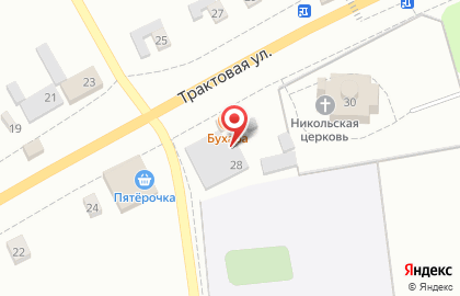 Супермаркет Монетка на Трактовой улице на карте